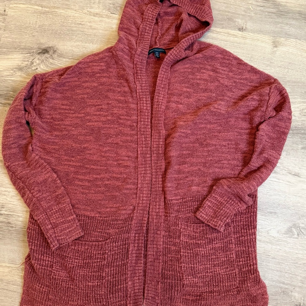 American Eagle Outfitters Red Knit Sweater